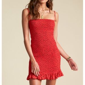 Billabong x Sincerely Jules Smocked Dress Sz M